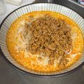 maromaroni's cooksnap of when they made 飲み干す1杯！豆乳担々麺orうどん(改).