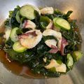 やよい・M's cooksnap of when they made ゆでタコときゅうりとワカメの酢の物.