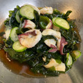 やよい・M's cooksnap of when they made ゆでタコときゅうりとワカメの酢の物.