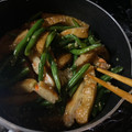 ちあみ's cooksnap of when they made ささげとさつま揚げの油炒め.