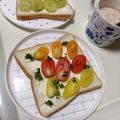よちりん's cooksnap of when they made ♡↭ミニトマトのオープンサンド↭♡.