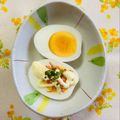 チェックのミニくま's cooksnap of when they made ゆで卵に干しあみえびマヨ.