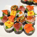 ぽむぽむまりん's cooksnap of when they made とっても簡単♡手鞠寿司風～手巻き寿司.