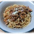えぞりす しっぽ's cooksnap of when they made 白いんげん豆入りボロネーゼ.