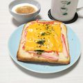 ぱふ♪'s cooksnap of when they made カニカマと青海苔のチーズトースト.