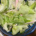 手抜きクック's cooksnap of when they made レタスとハムと大葉のやみつきサラダ.