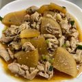 虹野kiki's cooksnap of when they made 簡単！激ウマ！甘辛の豚バラ大根.