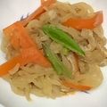 ☆ごはんできた☆'s cooksnap of when they made 切干大根と豚肉の煮物.