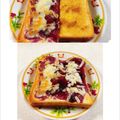 みぽぽ37's cooksnap of when they made ブルーベリージャムとピザチーズのトースト.