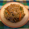 龍青空ママ's cooksnap of when they made そうだ♪焼きそばに納豆乗せてみよう♡.