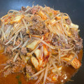 やよい・M's cooksnap of when they made 簡単！合挽き肉とニラもやしのキムチ炒め.