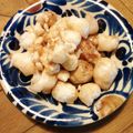 ヨッコン's cooksnap of when they made 餅リメイク★レンジでサクサク！醤油おかき.