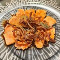 姫たん☆'s cooksnap of when they made 炙り＊サーモンの玉葱バルサミコソース　.