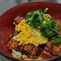 京ん家's cooksnap of when they made 少しの鰻で☆うなたま丼.