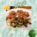 ダッフィーニーうに's cooksnap of when they made うち☆ゴーヤと豚肉の蒲焼き❤一手間のタレ.