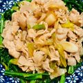 kose's cooksnap of when they made 肉あんかけ春菊.