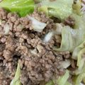 手抜きクック's cooksnap of when they made コク旨♡豚ひき肉とキャベツのごま味噌炒め.