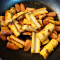 ラフロイグ31年's cooksnap of when they made ちくわとウインナーのカレーマヨ炒め.