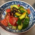 赤玉ねぎ's cooksnap of when they made 超簡単！キュウリとトマトの塩昆布サラダ.