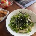 にゃこ２'s cooksnap of when they made 水菜と山芋で♪食感が美味しいサラダ☆.