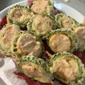 クウちゃ3's cooksnap of when they made 苦くないゴーヤの天ぷら おつまみに。.