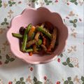 yesmama's cooksnap of when they made 大根＆いんげん達の賑やか金平♪.