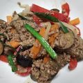 ☆とん吉☆'s cooksnap of when they made ふだんごはん、なすニラピーマンの挽肉炒め.