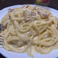 minちゃん✩'s cooksnap of when they made プチ贅沢生クリーム＆全卵濃厚カルボナーラ.