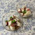 puniＫ's cooksnap of when they made 長芋、お好きな海鮮夏野菜でコロコロ酢の物.
