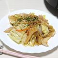 ぱふ♪'s cooksnap of when they made イカとキャベツの焼きそば♪.