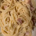 友里のズボラ飯's cooksnap of when they made レンチンカルボナーラ.