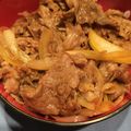 mamayan's cooksnap of when they made 究極の牛丼☆黄金比のタレ（10分以内）.