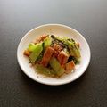 WOODs´'s cooksnap of when they made 小松菜と油揚げの酢醤油和え。お弁当にも。.
