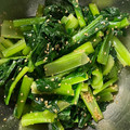 シンフォニア's cooksnap of when they made 材料は小松菜のみ！簡単で激うまナムル♪.