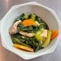 なかなかきなこ's cooksnap of when they made 鶏もも肉と小松菜の煮物.