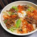 ♪Key♪'s cooksnap of when they made 超簡単レンチンナムルde♬本格ビビンバ.