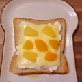 山わろ's cooksnap of when they made チーズケーキみたい♪ヨーグルトトースト.
