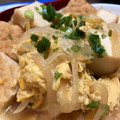 Kちやん☺'s cooksnap of when they made 節約簡単！麺つゆで絹厚揚げの卵とじ.