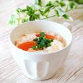 Satoco❋'s cooksnap of when they made 卵白消費☆ふわふわトマトスープ.