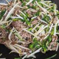 みかりん1122s's cooksnap of when they made 簡単美味しい牛肉春菊オイスターソース炒め.