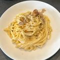 チョコ星人。's cooksnap of when they made 豆乳と全卵で濃厚カルボナーラ.