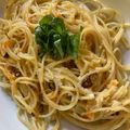 きゃろぽて's cooksnap of when they made ぺぺたま(卵とニンニクのパスタ).