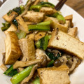 kaiyui's cooksnap of when they made 小松菜と厚揚げの和風ガーリックバター炒め.