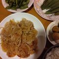 yunapi☆'s cooksnap of when they made 豚こまと玉ねぎで簡単しょうが焼き☆.