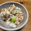 あ〜ゆ。's cooksnap of when they made 里芋と枝豆とベーコンの和風サラダ.