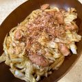 あい♪らんど's cooksnap of when they made ウィンナーとキャベツ✿特急❀焼きうどん✿.