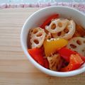 umi☆neco's cooksnap of when they made 副菜♡レンコンと赤パプリカの紅白炒め.