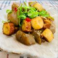 よしよしのキッチン☆'s cooksnap of when they made 竹輪とこんにゃくの甘辛炒め煮.