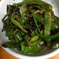 クックBSE67K☆'s cooksnap of when they made ピーマンの塩昆布炒め.