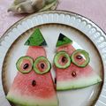 みっちゃん❇️68's cooksnap of when they made 終わりゆく夏・・・メガネのスイカ君.